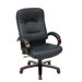 High-Back Eco Leather Executive Office Chair with Arms