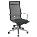 Deluxe Mesh Back and Seat High-Back Managerial Chair with Polished Aluminum Arms and Base