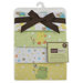 Just Born Flannel Receiving Blankets with Neutral Prints, Duck, Frog