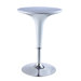 Adjustable Height Bar Table in White