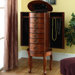 Jewelry Armoire in Burnished Oak