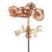 Motorcycle Weathervane with Garden Pole