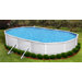 Belize Oval 52" Above Ground Pool Package in Highland Gray