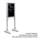 Double Pedestal Open-Face Directory Boards - Aluminum