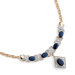 Sterling Silver Sapphire/Diamond Accent Necklace