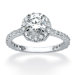 Sterling Silver Round Cubic Zirconia Eternity Ring