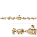 7.25" Gold Plated Noah's Ark Bracelet