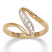 Cubic Zirconia Free - Form Ring