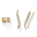 Cubic Zirconia Ear Pins / Cuff Set