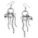 Multi - Chain Drop Pierced Earrings