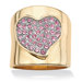 Pink Crystal Heart Ring