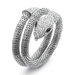 Crystal Coiled Snake Mesh Bracelet