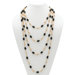 Onyx Barrel and Beaded Necklace