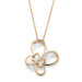 Cubic Zirconia Butterfly Openwork Pendant