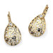Round Filigree Pear Shaped Earrings
