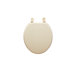 Elongate Molded Wood Toilet Seat in Bone