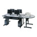 Space Saving 2 Student Computer Table