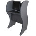 Computer Kiosk with Wave Panels