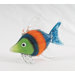 Striped Art Glass Fish Figurine