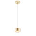 1 Light Round Canopy Acrylic Drum Pendant