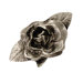 Fruits of Nature Single Rose Knob in Distressed Satin Pewter