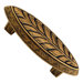 Jakarta Leaf Pull in Distressed Antique Gold