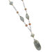 Sterling Silver 28 Inch Labradorite Cultured Freshwater Pearl and Crystal Necklace