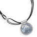 Sterling Silver 18 InchMultistrand Leather With Roman Glass Necklace