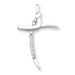 Sterling Silver CZ Cross Pendant