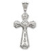 Sterling Silver CZ Crucifix Pendant