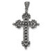 Sterling Silver Marcasite Cross Pendant