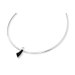 Sterling Silver Onyx and Diamond Slide Necklace