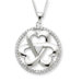 Sterling Silver CZ Legacy Of Love 18inch Necklace