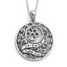 Sterling Silver Antiqued Animal Friends-Dog 18inch Necklace