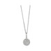 Sterling Silver CZ Rhodium Plated PendantMicro Pave Necklace - 18 Inch