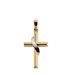 14k Two-Tone Cross Pendant20.5x14mm