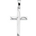 14k White Gold Cross Pendant21x14
