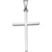 14k White Gold Cross Pendant22.75 X 15mm