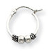 Sterling Silver Antique Fancy Hoop Earrings