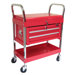 Rolling Metal Tool Cart with 2 Drawers
