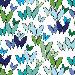 Animal - Butterfly Pattern Stretched Wall Art
