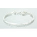 Laser Cut Bangle Bracelet Sterling Silver