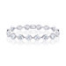 Classy and Elegant Princess Cut Gemstone Bracelet in Sterling Silver
