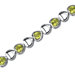 Lovely Fantasy Round Shaped Gemstone Bracelet in Sterling Silver