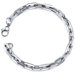 Effortless and Casual Mens Stainless Steel Rectangular Link Bracelet