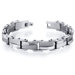Masculine and Distinctive Stainless Steel Fancy Link Mens Bracelet