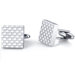 Handsome and Genteel Stainless Steel Checkerboard Square Cuff-links for Men