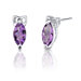 1.10 Grams 1.00 Carats Marquise Shape Earrings in Sterling Silver