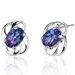 Classy 2.00 Carats Sapphire Earrings in Sterling Silver