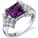 Princess Cut 2.25 Carats Cubic Zirconia Ring in Sterling Silver